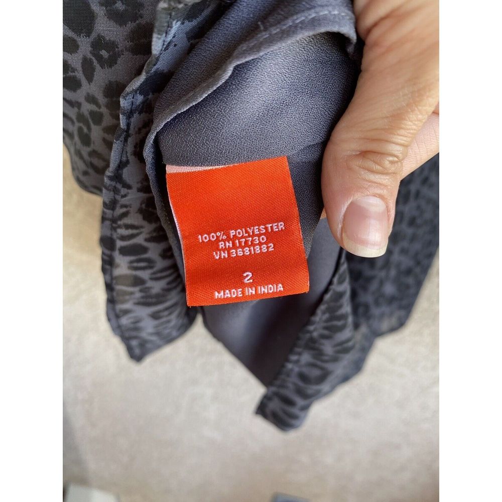 Kirna Zabete for target leopard print dress - size 2 - gray/black - Picture 6 of 7